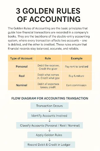 3 Golden Rules of Accounting